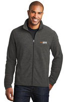 Port Authority® Heather Microfleece Full-Zip Jacket